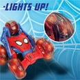 thumbnail image 3 of Jada Marvel Spider-Man 5-Wheel RC Stunt Car with Light-Up Effects and 360° Rotation, 3 of 17