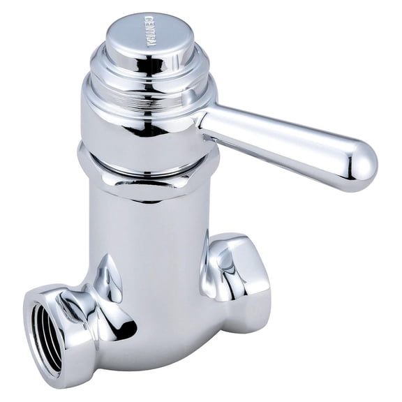 0331-L1/2 Self-Close Straight Stop in Silver