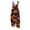 Earthy Yellow(Halloween Pumpkin), variant on Halloween Jumpsuits for Women Plus Size Sleeveless Pumpkin Ghost Jumpsuits Rompers Boho Baggy Womens Romper Summer Casual Loose Spaghetti Strap Overalls for Women Dark Purple M
