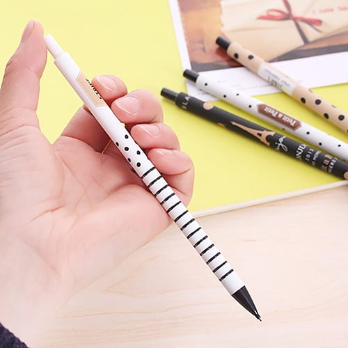 0.5mm Cute Plastic Mechanical Pencil Lovely Dots Tower Automatic Pen Stationery