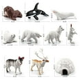 thumbnail image 2 of Yucurem 10 Pcs Polar Animal Toy for Child, Polar Animals Figurine Set, Realistic Polar Animal Models for Winter Simulation Scene Ornaments Models (A), 2 of 10