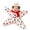 Red, variant on Baby Christmas Flannel Hooded Jumpsuit Star Shape Zipper Infant Romper Xmas Bodysuit for Newborn Boys Girls