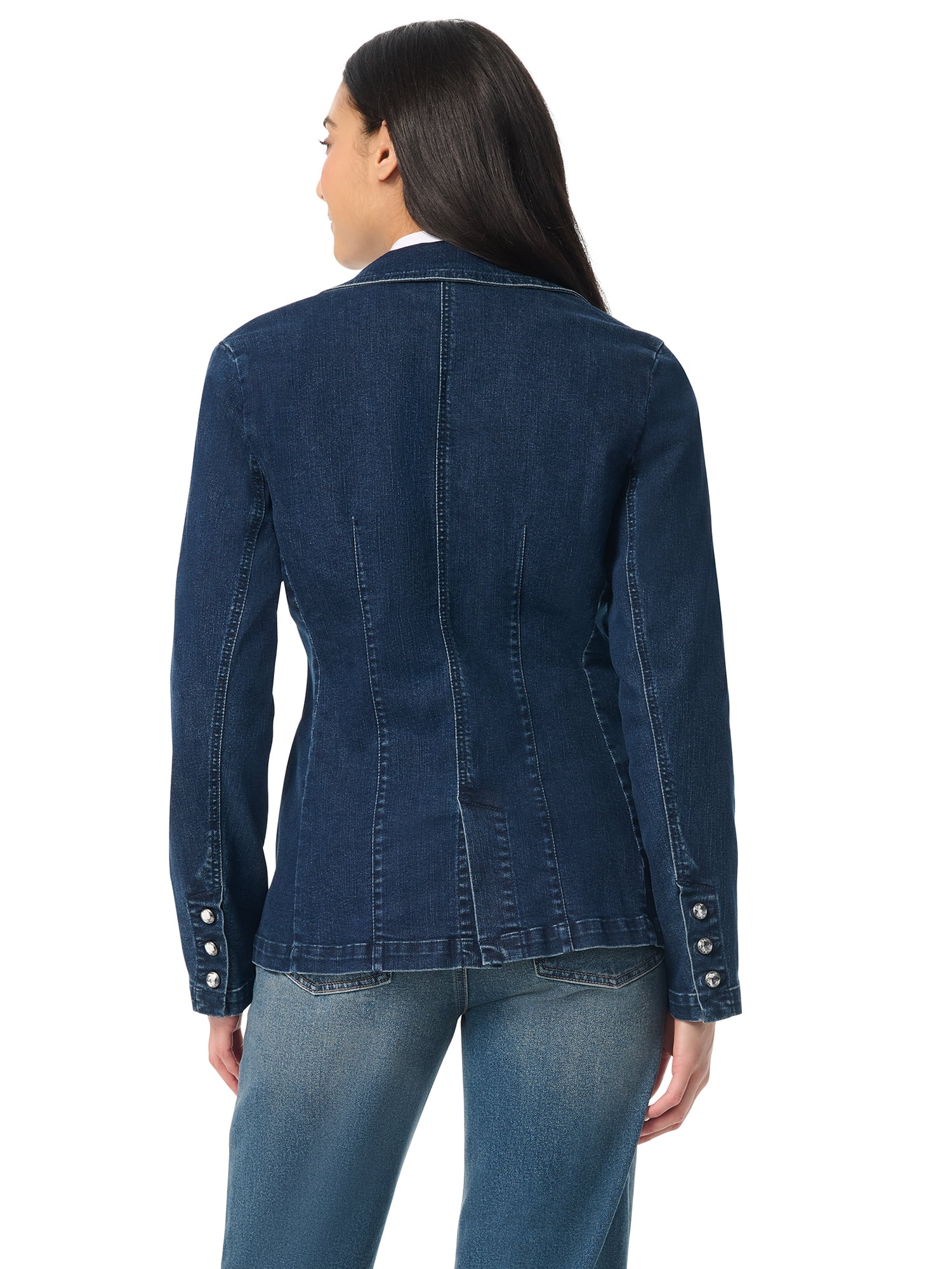 Gloria Vanderbilt Swan Series Women's Embroidered Fitted Blazer, Sizes S-3XL
