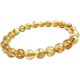 thumbnail image 1 of 100% Natural Brazil Gold Rutilated Quartz Crystal Wealthy Round Beads Women Men, 1 of 4