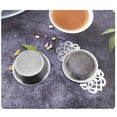 thumbnail image 3 of Infusor De Té, Colador De Malla Fina Para Té, Filtros De Té De Malla Resistente A La Oxidación De Acero Inoxidable Con Base Aislante Del Calor, Para Preparar Hojas De Té, 3 of 8