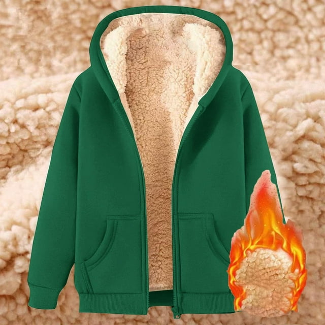 PMVFHDE Trench-Coat Élégant pour Femmes Veste de Transition Chaude à Capuche pour Automne Hiver avec Manches Longues Vert,TTG