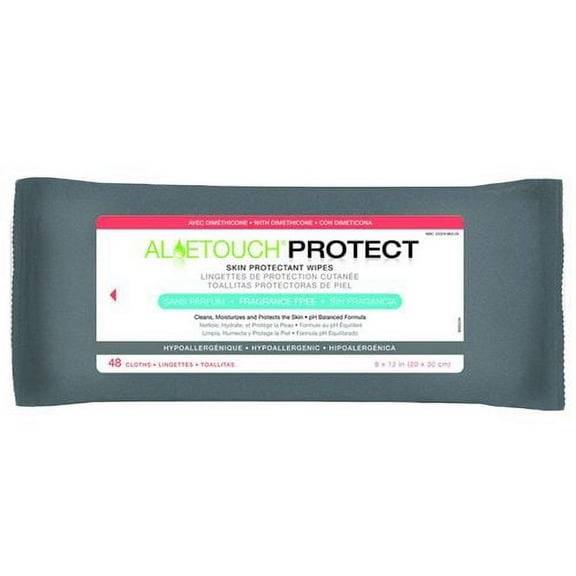 Aloetouch PROTECT Dimethicone Skin Protectant Wipes -Case of 24