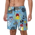 thumbnail image 1 of Fotbe Pirate Marine Animals Traje de Baño para Hombre – Shorts de Natación de Secado Rápido con Forro y Bolsillos-3X-Large, 1 of 6