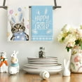 thumbnail image 2 of Blue 625 Eggs Bunny Ears Happy Easter Kitchen Towels Dish Towels, 18x26 Inch Seasonal Spring Decoration Hand Towels Set of 2, 2 of 6