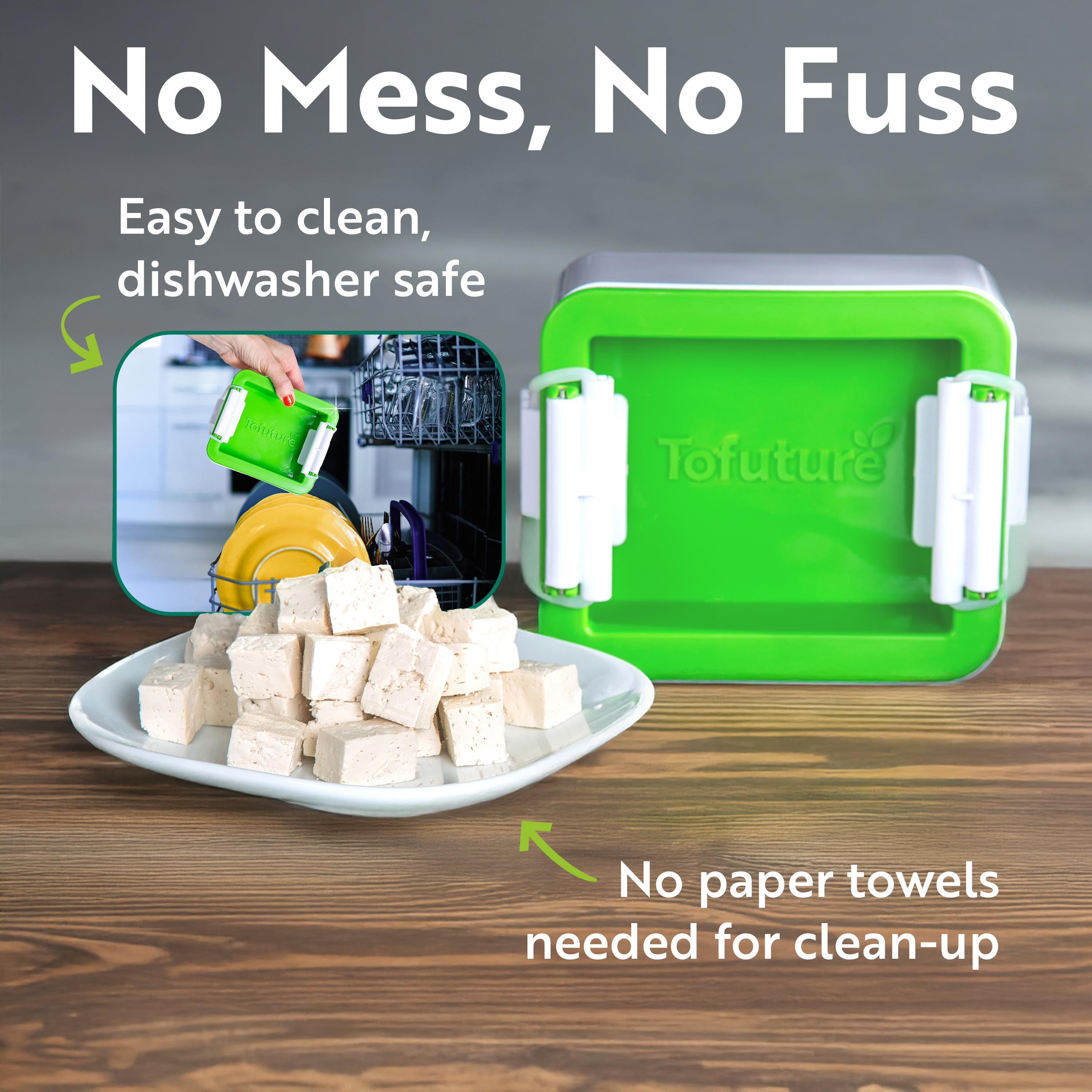 Tofuture Tofu Press - Easy, Efficient Water Removal for Perfectly Pressed Tofu Every Time