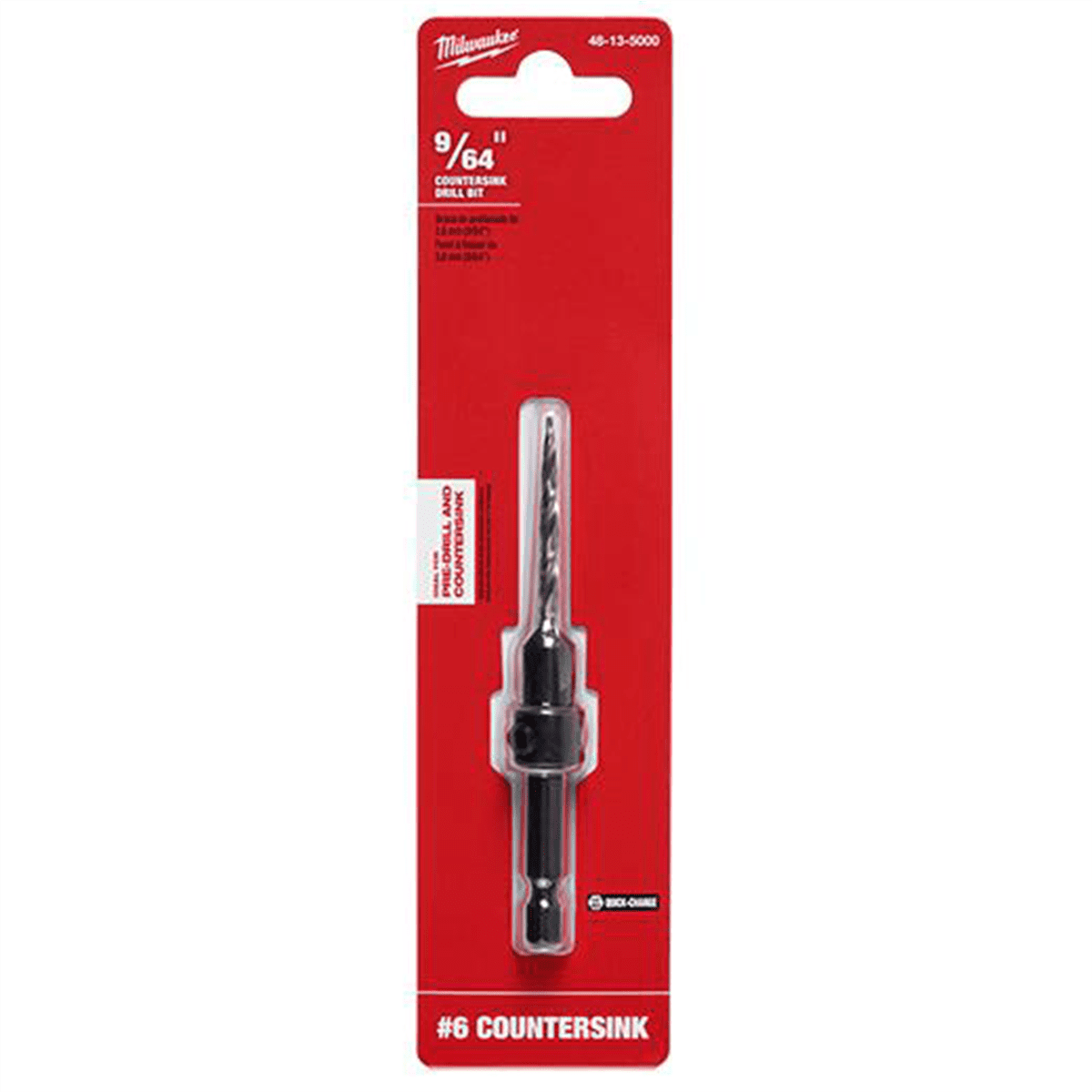 Milwaukee Tool 9/64" #6 Countersink Drill Bit