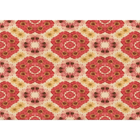 Ahgly Company Indoor Rectangle Patterned SandyBrown Area Rugs, 3' x 5'
