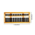 thumbnail image 2 of Asian Home Vintage-Style 13 Column Rods Wooden Abacus Professional Soroban Chinese Japanese Calculator Counting Tool (Medium) - 11.25" x 4.75", 2 of 3