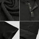 thumbnail image 3 of pstuiky camisetas de hombre, Camisa tipo blusa de manga larga con cuello vuelto y solapa con estampado de cremallera para hombre camisas casuales para hombre l, 3 of 5