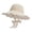 White, variant on Womens Summer Sun Hat with Ruffle Wide Brim Outdoor Beach Caps Lace Strap Mesh Hats Ladies Travel Casual Cap Brown