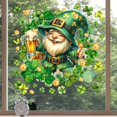 thumbnail image 1 of Fiudx Pegatinas para Ventana Del Día de San Patricio, Diseño de Papel Cortado Morado, Fácil Instalación, Reposicionables, Decoración Del Hogar, Espejo de Pared para Ventana, Uso Interior y Exterior,, 1 of 6