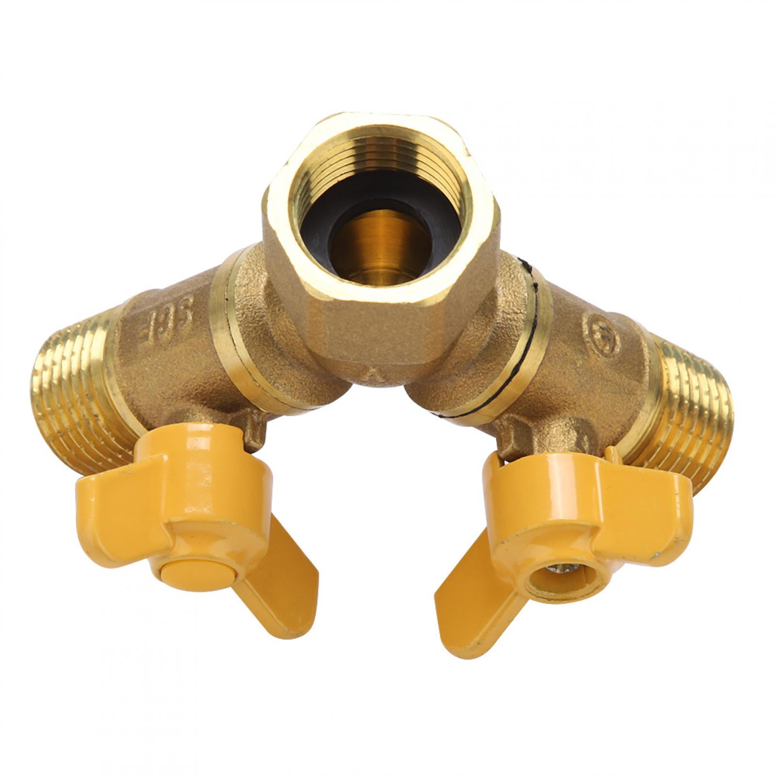 Details about   1X 2 Way 1/2 "Faucet Adapter Outside Garden Irrigation Tap Adapter and 