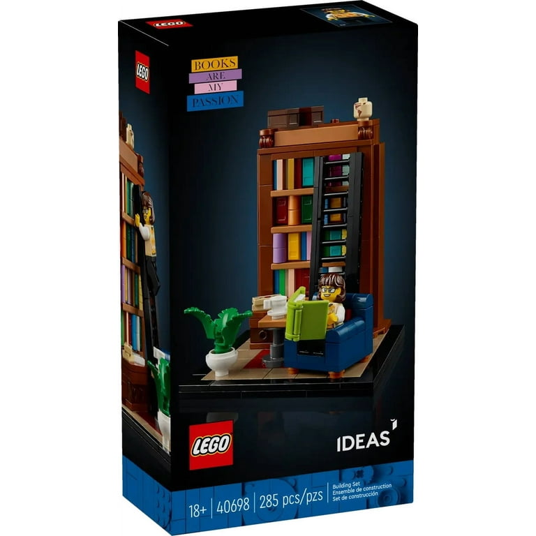 LEGO Books Are My Passion Building Set, 285pcs, Bookshelf with
