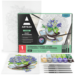 Arteza DIY Frames Kit - 12 Metallic Acrylic Paints and 20 Sheets Acrylic  Paper Bundle 