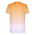 thumbnail image 3 of Men's Gradient Color T-Shirt Casual Fashion Crewneck Short Sleeve Graphic Tee Tops Summer Loose Fit Sport Shirts, 3 of 4