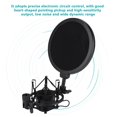 thumbnail image 2 of Pop Filter, Black Light Weight Microphone Mount Filter Microphone Stand, ABS Low Noise For Home, 2 of 8