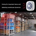thumbnail image 5 of Alarma con sensor de movimiento, alarma de entrada inalámbrica, alerta de detección comercial de seguridad para el hogar con 4 sensores y 1 receptor, melodías, indicadores LED para uso en interio, 5 of 5
