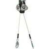 MSA V-Edge Leading Edge Cable PFL, Twin Leg w/ Steel Scaffold Snap Hook (1 Unit)