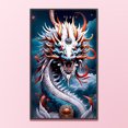 thumbnail image 1 of Cuadros Decorativos Bordado completo hilo de algodón ecológico 11CT impreso dragón punto de cruz Kit ilustraciones Wdftyju embutido en tela, 1 of 9