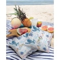 thumbnail image 3 of Pack of 2 Outdoor Pillow Covers, Summer Colorful Turtle Seashell Seahorse Jellyfish Seaweed Waterproof Square Throw Pillowcase Cushion Decorative Pillow Covers for Couch Patio Tent, 24x24 in, 3 of 6