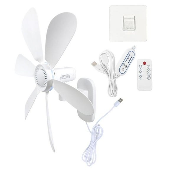 Yammee Remote Control 5V Wall Fan With 8H Timer 4 Speed Detachable Easy Installation