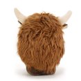 thumbnail image 3 of Figurita de vaca, decoración de peluche con pelo largo, adorno de animal de granja con barba, bloque de color marrón y blanco, muñeca de 25 cm para decoración del hogar, 3 of 8