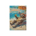 thumbnail image 3 of Sloth beach Garden Flag, Sunset beach Sloth Flag, Summer Flag ID-0416-LY4J, 3 of 4
