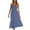 Blue Womens Summer Dress, variant on USSUMA Sundress Women Beach Vacation, Women's Summer Boho Strapless Off Shoulder Beach Long Dresses Ruffle Strapless Tiered A Line Flowy Maxi Dress