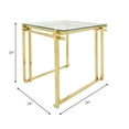 thumbnail image 6 of Sagebrook Home Metal Gold Solid Table, 6 of 6