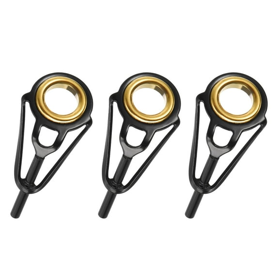 1.4mm Tube Dia Fishing Rod Tips Repair Kit Stainless Steel Ring Guide 3 Pack