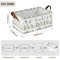 thumbnail image 3 of 2 Pack Collapsible Storage Bins Fabric Shelf Baskets with Handles Closet Organizer Cartoon Ducks Line 16.9x11.4x7.7, 3 of 8