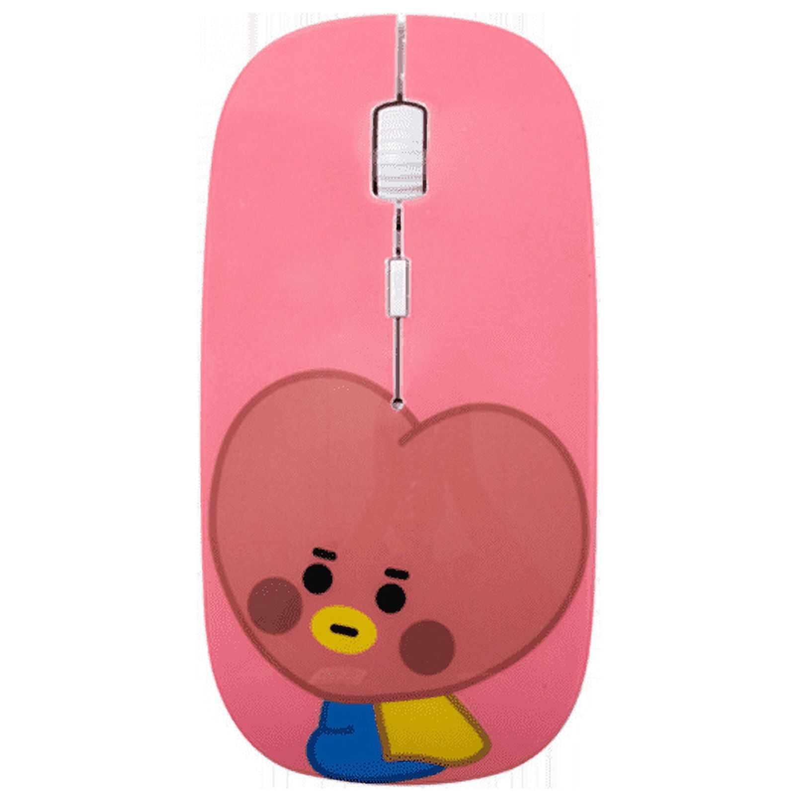 Mouse inalámbrico con Bluetooth Silencioso/Bts Bt21 Para Notebook/Pc ...