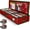 Red, variant on Premium Wrapping Paper Organizer Storage | Gift Wrap Holder With Extra Pockets for Christmas Decorations, Reinforced Handles, Heavy Duty, Ultra-Durable, Tear-Proof Fabric - Fits Up to 27 Rolls