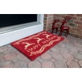thumbnail image 4 of Entryways Basics 9117W Williamsburg Dash Away All Handwoven Coconut Fiber Doormat - Red, 4 of 4