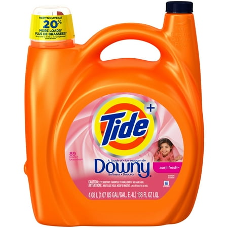 Tide Plus a Touch of Downy April Fresh Liquid Laundry Detergent 138 fl oz