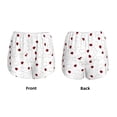 thumbnail image 6 of Uemuo Ladybugs Flying On Dotted Route Pattern Women's Athletic Shorts High Waisted Running Shorts with Liner Pockets Gym Elastic Workout Shorts-Small, 6 of 9