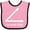 Pink and Black, variant on Inktastic Acute-baby-white Boys or Girls Baby Bib