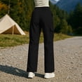 thumbnail image 7 of Mifsaly High Waisted Cargo Pants Women Lightweight Straight Leg Hiking Pant with Multi Pockets Lightweight Casual Relaxed Fit Outdoor Outfits Black,XXL, 7 of 7