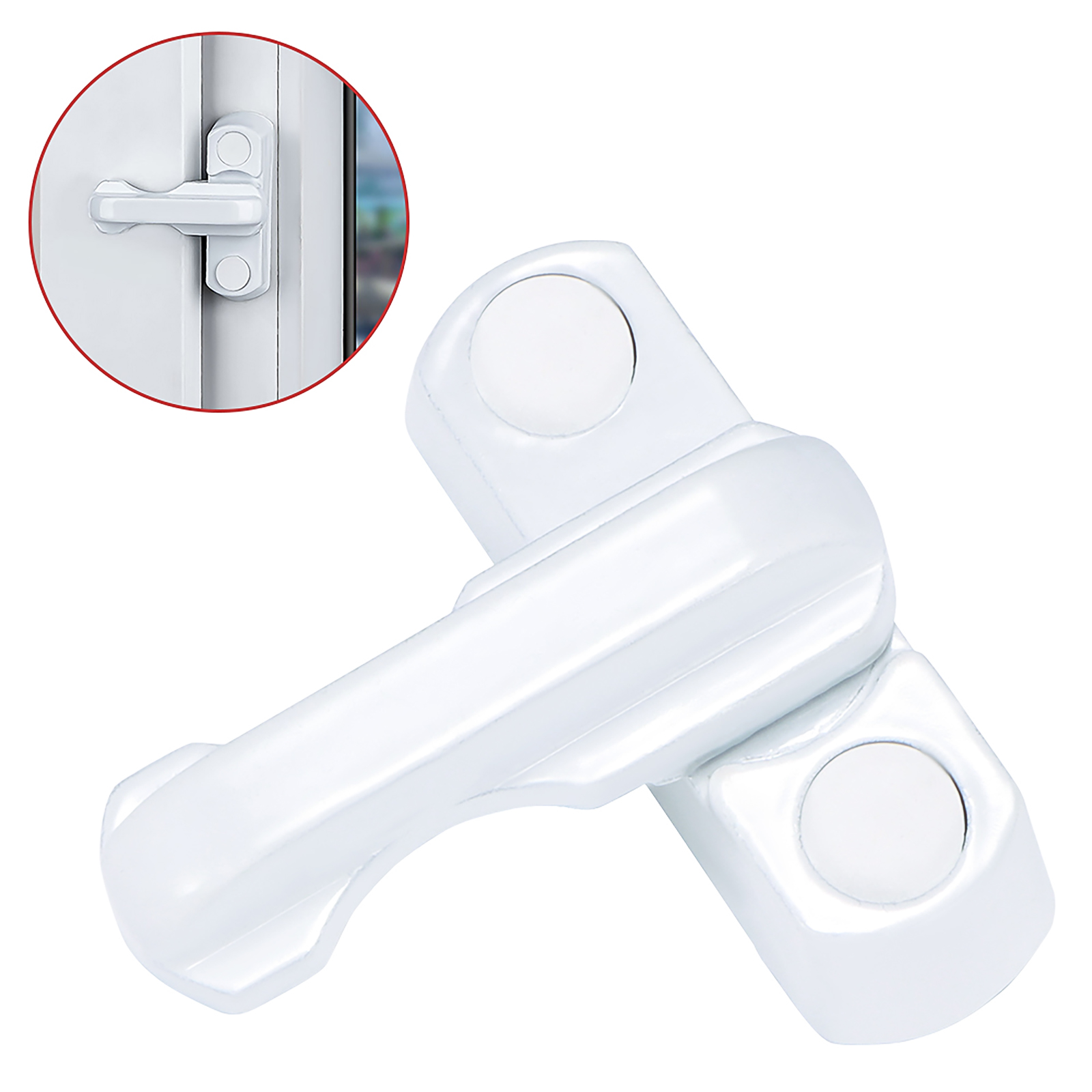 Sash Jammer aluminum alloy Security Locks Blocker for Doors Windows