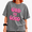 Grey-2, variant on Women's Vintage Washed Bold Text Graphic Tee Summer Casual Crewneck Shirt