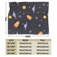 thumbnail image 4 of XMXY Fleece Throw Blanket for Couch, UFO Rockets Spaceships Lightweight Plush Fuzzy Cozy Soft Bed Blankets and Throws for Sofa, 50"x40" inches, 4 of 8