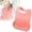 Pink, variant on Apron Sleeve for Babies - Silicone Dining Bib with Pocket and Food Trap - Washable and Soft Feeding Bib for Comfortable Use