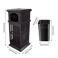 thumbnail image 2 of Outdoor Trash Can, Commercial Garbage Bin, Heavy Duty Industrial Yard Garage Waste Container, 2 of 14