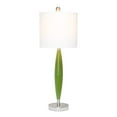 thumbnail image 2 of Lalia Home Stylus Table Lamp with White Fabric Shade&amp;#44; Green, 2 of 5