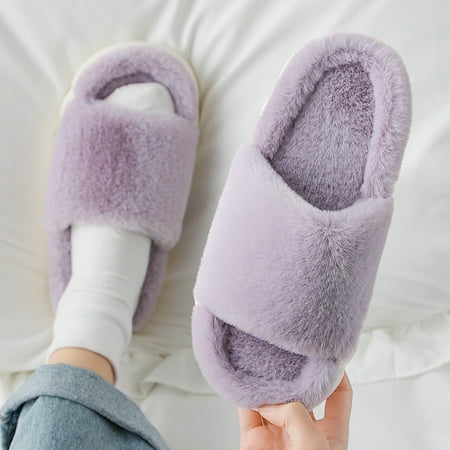 

Fuzy Luxurious Casual Winter Fur Slippers